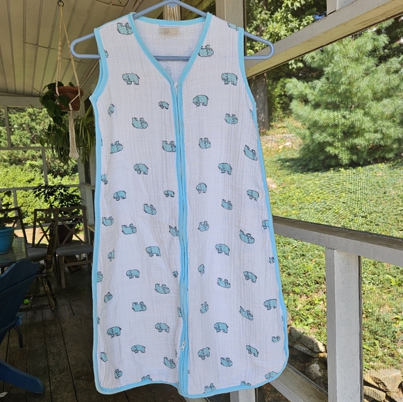 Aden+Anais Elephant Muslin Cotton Sleep Sack - Picture 1 of 8